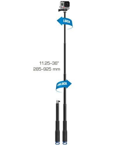 Монопод селфи палка Primo SportsPlus 36" для экшн камер | Зображення 3