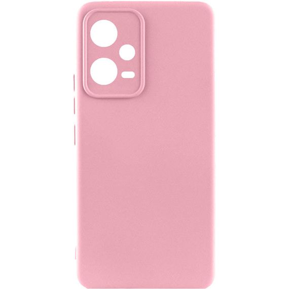 Чехол Silicone Cover Lakshmi Full Camera (AAA) для Xiaomi Poco X5 5G / Redmi Note 12 5G Розовый / Light pink