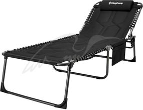 Розкладачка KingCamp Comfort Padded 3-Folding Camping Cot. Black