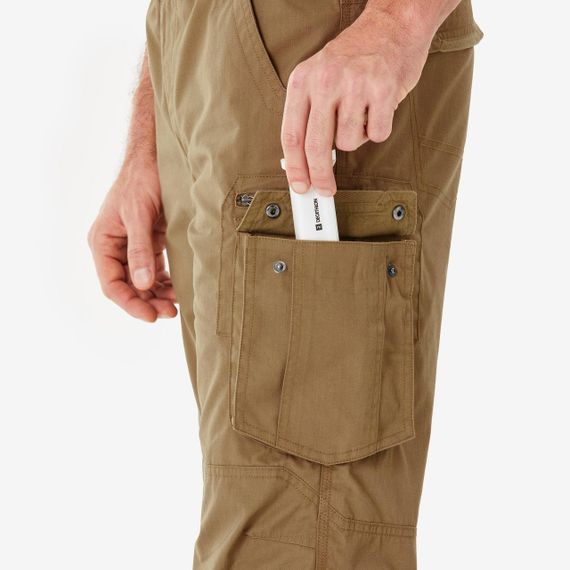 Штани модульні чоловічі Travel 500 для трекінгу коричневі - EU52 UA58 | Зображення 3