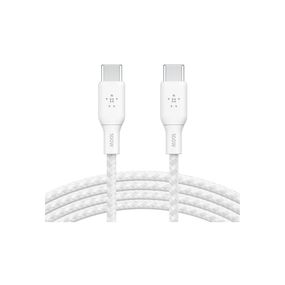 Дата кабель USB-C to USB-C 3.0m 100W white Belkin (CAB014BT3MWH)