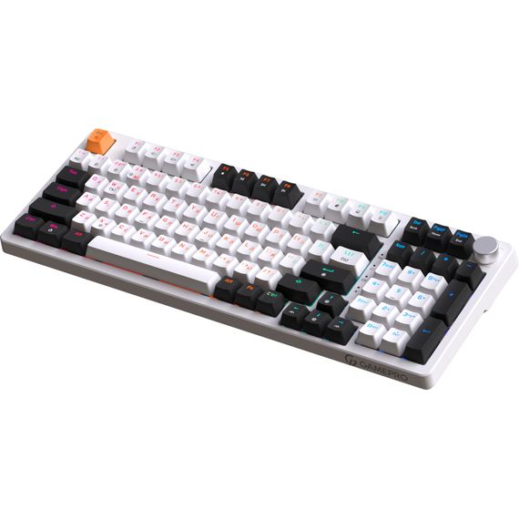 Клавіатура GamePro MK170W Hot-Swap Red Swich RGB USB UA White (MK170W) | Зображення 2