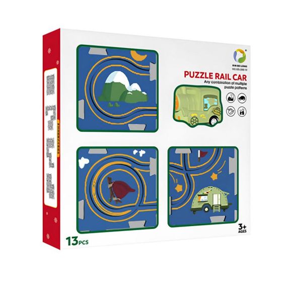 Розвиваюча іграшка-пазл SHT XDL588-19 Citi Walk (13pcs) Blue | Зображення 2