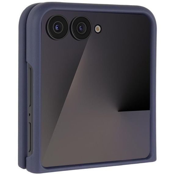 Чохол Foldables Silicone Cover Lakshmi (AAA) для Motorola Razr 50 Ultra Чорний / Black Темно-синій / Midnight blue