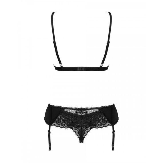 Мереживний комплект Obsessive Maderris 3-pcs set XS/S | Зображення 4