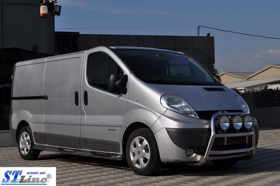 Кенгурятник WT018 (нерж.) для Opel Vivaro 2001-2015 гг | Зображення 1