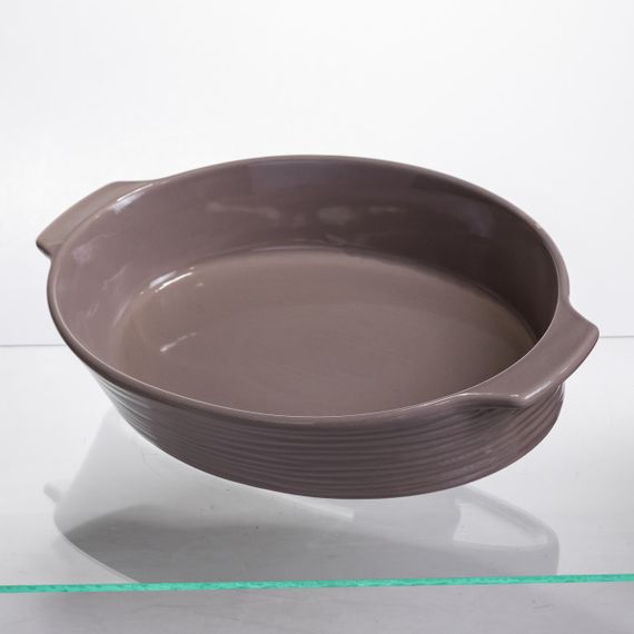 Форма для запікання овальна 36×22.5×7 (см) форма для духовки 2 літри Бежевий S1286 | Зображення 1