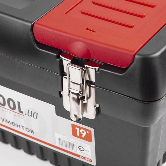 Ящик для інструменту з металевими замками, 19", 483*242*240 мм INTERTOOL BX-1019 | Зображення 2