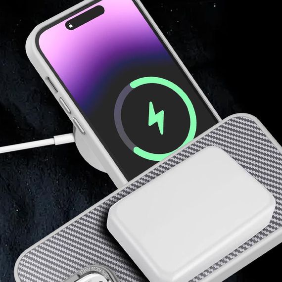 Чохол TPU+PC Carbon with MagSafe для Apple iPhone 14 Pro Max (6.7") | Зображення 4