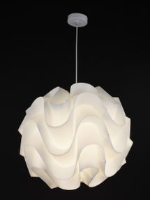 Люстра підвісна на 1 лампочку 27628 Білий 55-200х50х50 см.