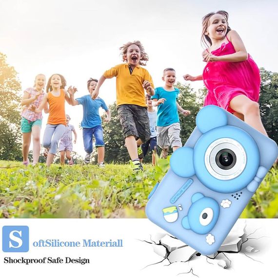 Дитяча фотокамера D32 Blue | Зображення 4