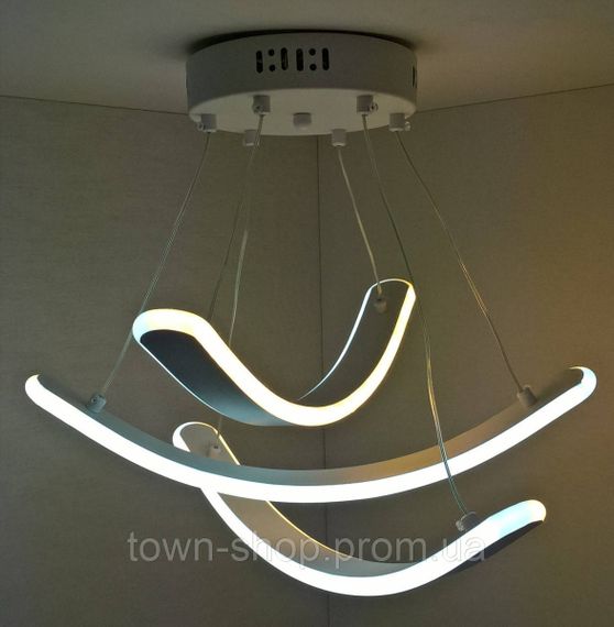 Люстра потолочная LED с пультом A6223/3 Белый 25-90х46х46 см. | Зображення 4