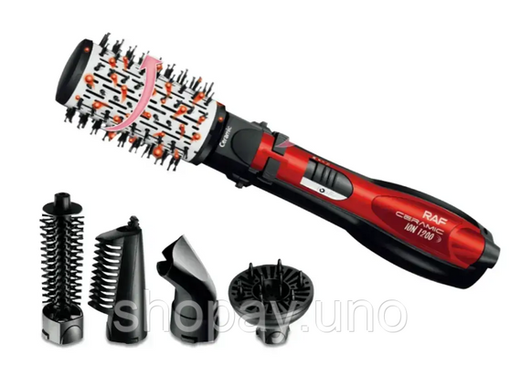 Фен-щетка для волос Rotative Brush RAF R416 ∙ Брашинг для укладки волос с насадками 5 в 1, 1200Вт | Зображення 4