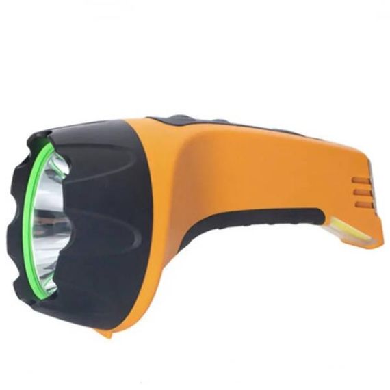 Ліхтар ручний акумуляторний з індикатором заряду T60-3W+COB Жовтий