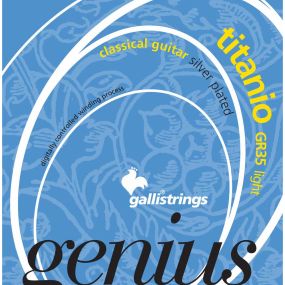 Струни для класичної гітари Gallistrings GR35 (.029-.042), Titano, ProCoated, LIGHT, Silver
