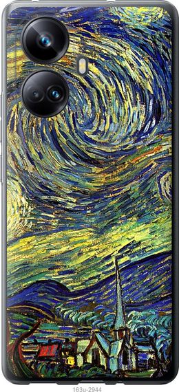 Чехол на Realme 10 Pro Plus Винсент Ван Гог. Звёздная ночь "163u-2944-17620"