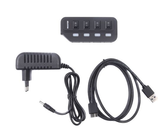 Хаб USB 2.0 Maxxter HU2A-4P-AC-02 | Зображення 3