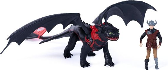 Игровой набор Dreamworks Dragons Как приручить дракона Дракон Беззубик и всадник Иккинг | Зображення 1
