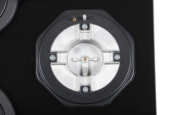 Газова панель три конфорки Ventolux HG430-G3G CEST (BK) чорне скло | Зображення 4