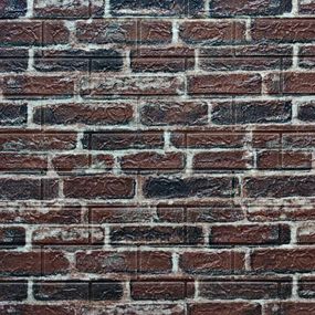 Декоративна 3D панель самоклейка під цеглу червону Катеринославський 700х770х5мм (043) SW-00000031