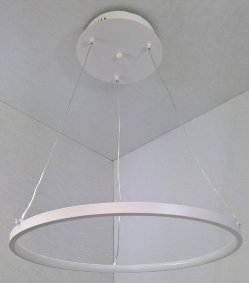 Люстра світлодіодна підвісна LED світильник для квартири на стелю лед 25532 Білий 15-100х40х40 см. | Зображення 2