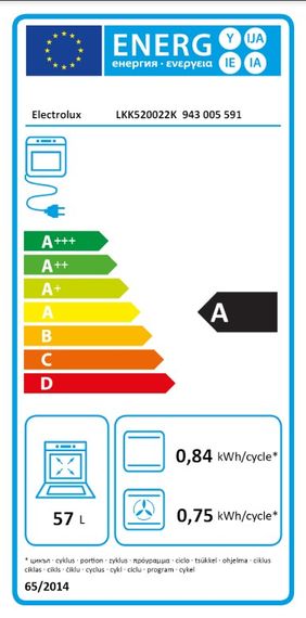 Плита Electrolux комбінована LKK520022K | Зображення 1