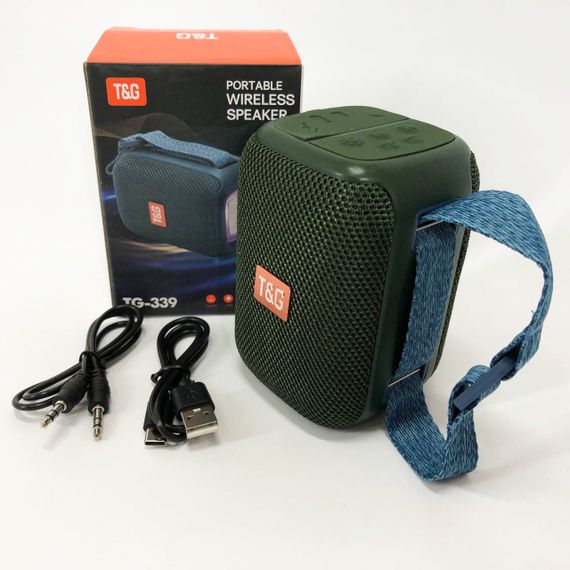 Колонка портативна з радіо блютус TG339, Колонка з rgb світломузикою активна акумуляторна TR-77 | Зображення 7