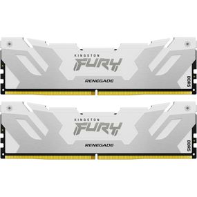 Модуль пам&#039;яті для комп&#039;ютера DDR5 32GB (2x16GB) 6800 MHz Renegade White/Silver Kingston Fury (ex.HyperX) (KF568C36RWK2-32)
