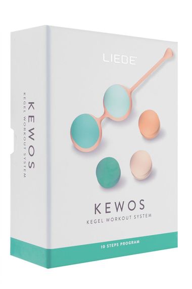 Вагінальні кульки Liebe Kewos — Peach/Mint, 5 кульок у комплекті, 15, 25, 35, 45 та 55 г | Зображення 4