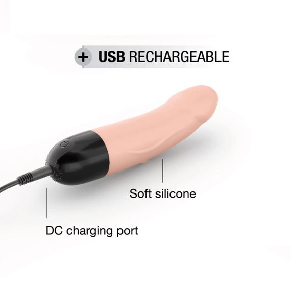Вібратор Dorcel Real Vibration S Flesh 2.0, діаметр 3,7см, перезаряджається, для точки G | Зображення 4