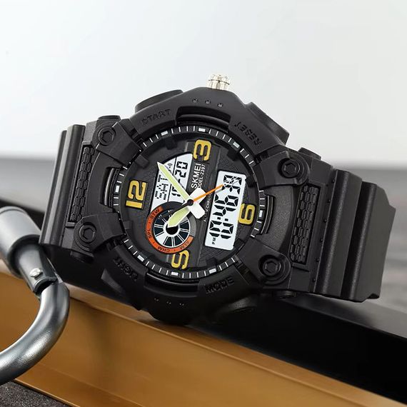 Годинники армійські для ЗСУ SKMEI 2397BKWT, Водонепроникні годинники Спортивно-тактичні ZV-97 | Зображення 1