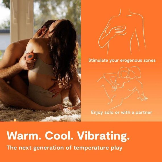 Кліторальний вібратор We-Vibe Temp Tangerine з функцією нагрівання та охолодження, помаранчевий Sex Aura | Зображення 9