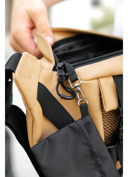 Большая мужская сумка бананка Sambag DynamicDart бежевая 38 × 21 × 7 см (80411026m) | Зображення 7