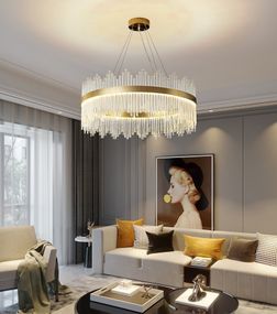 Люстра світлодіодна підвісна LED світильник для квартири на стелю лед 26925 Золото 60-180х80х80 см.