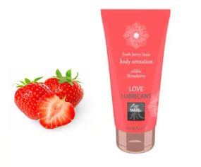 Съедобный лубрикант SHIATSU Love Клубника, 75 мл sexstyle