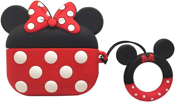 Силиконовый 3D чехол для наушников Apple AirPods Pro 1/2 Cartoon Mouse