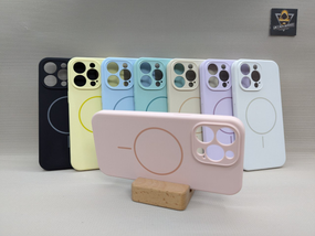 Чохол м'який Iphone 15 Pro Max MagSafe SoftTouch Протиударний рожевий