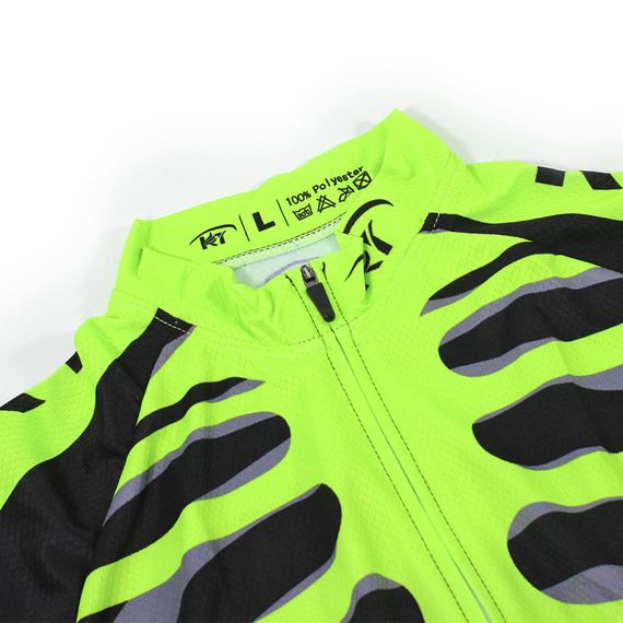 Мужской велокостюм KIDITO KM-CT-18 Skeleton Green 5XL кофта с длинным рукавом + штаны для велосипедистов | Зображення 1