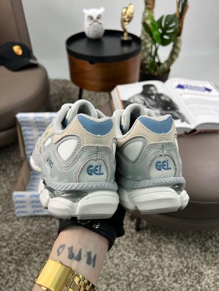 Чоловічі кросівки ASICS Gel-NYC Grey White (замша , текстиль) | Зображення 1