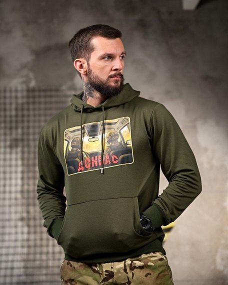 Мілiтарi Худі Донбас олива РП7400 | Зображення 1
