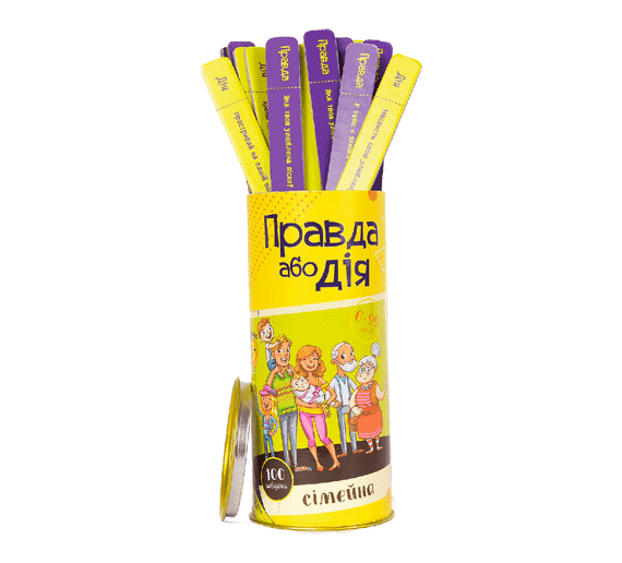 Настольная игра Правда или Дело: Семейная (на украинском)