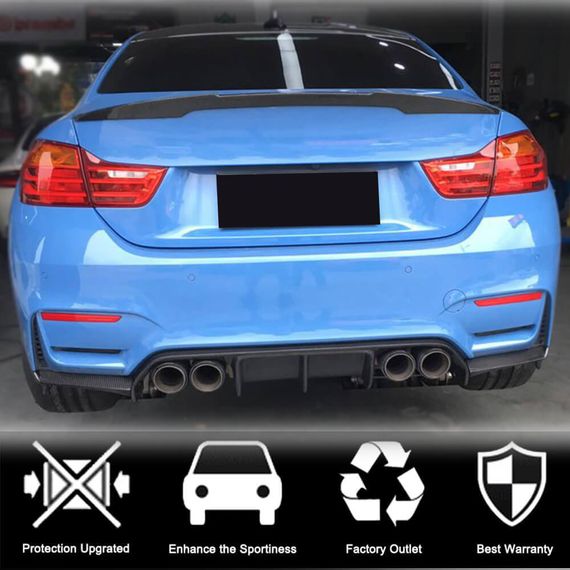 Диффузор Заднего Бампера V5 (для F82/F83, Карбон) для BMW 4 серия F-32 2012-2020 гг | Зображення 3