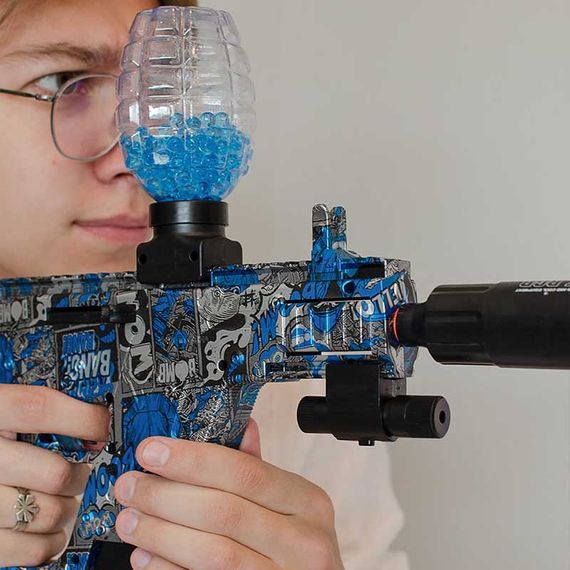 Автомат на гідрогелевих кульках (орбизах) Gel Energy Graffiti Blue | Зображення 3