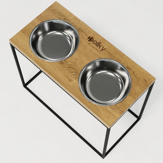 Миски на подставке для больших собак Hollky Base XL40 (2 × 1,8 л) BXL40-522640-BLNT | Зображення 6