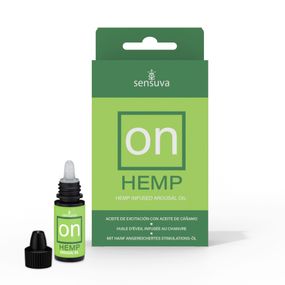 Возбуждающие капли для клитора Sensuva – ON for Her Hemp Infused Arousal Oil (5 мл) с маслом конопли