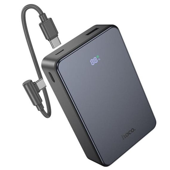 Портативний ЗП Power Bank Hoco J170A Starlight 22.5W+PD20W with cable 20000 mAh Metal gray