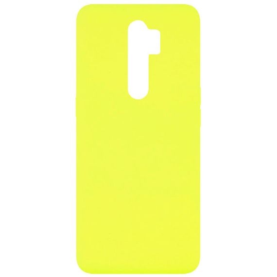 Чехол Silicone Cover Full without Logo (A) для Oppo A5 (2020) / Oppo A9 (2020) Жовтий/Flash