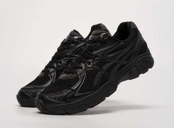 Демісезонні шкіряні кросівки Asics колір чорний | Зображення 5