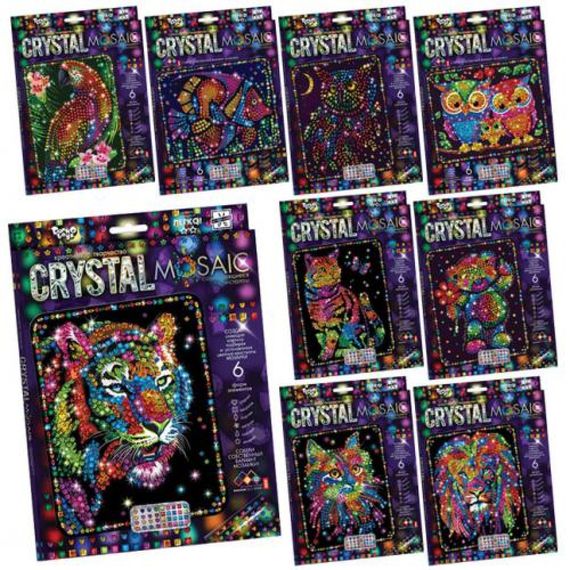 Набір для творчості "CRYSTAL MOSAIC" CRM-01 Danko Toys Рибка Вид 9 | Зображення 1