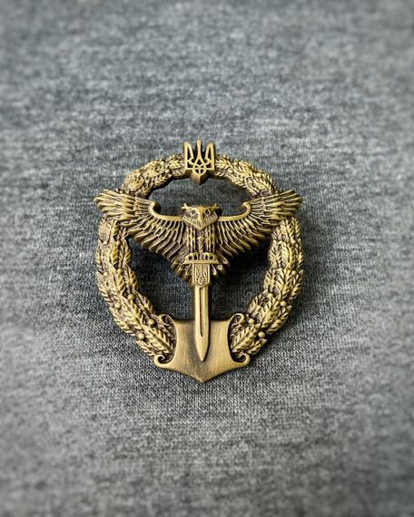 Кокарда Беретний знак "Сова Розвідка" метал | Зображення 1